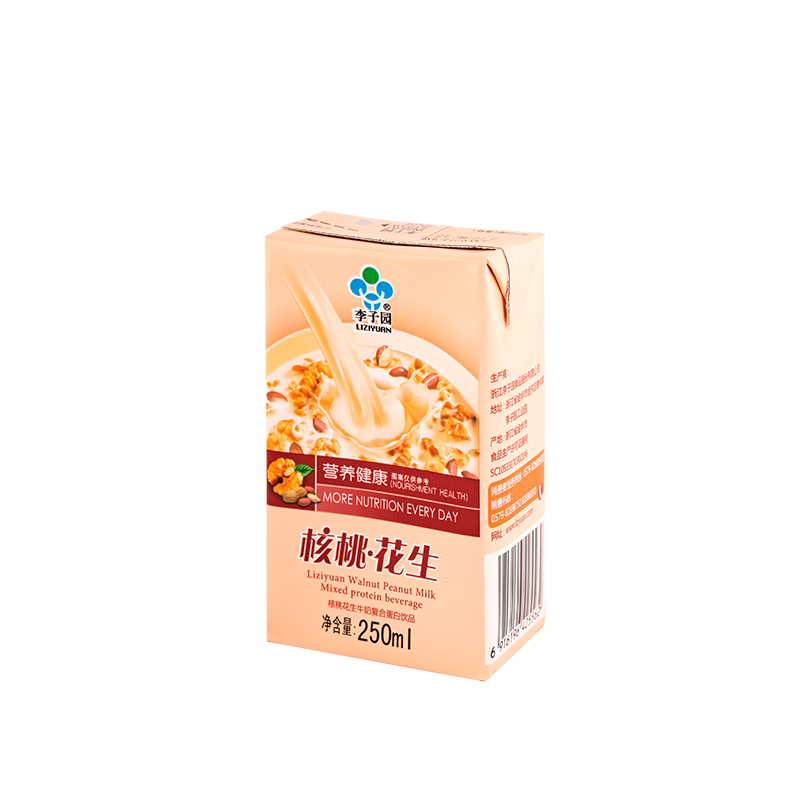 核桃花生牛奶复合蛋白饮品，单瓶净含量250ml